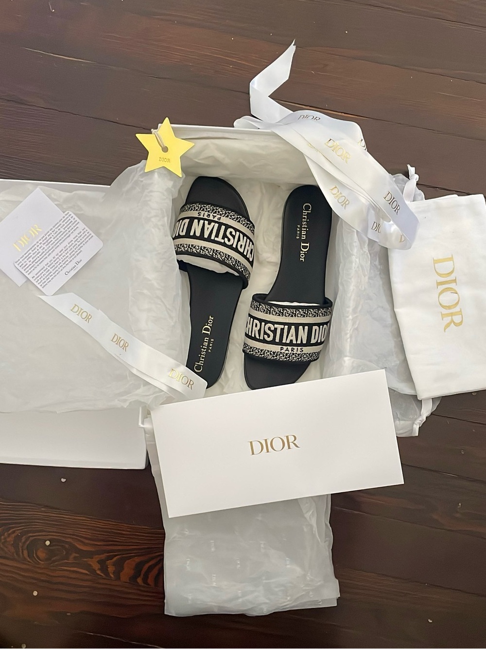 Dior Dway Slides Size 36 – Dustbag & Original Packaging - Worn 3x